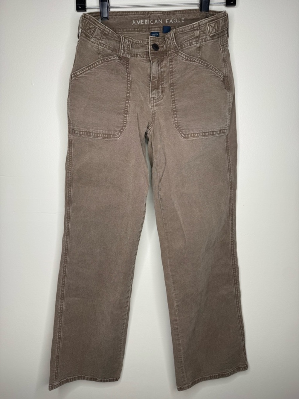 American Eagle Brown Stovepipe Straight-Leg Pants Size 000